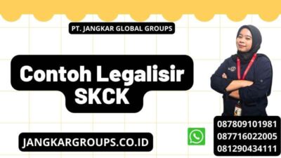 Contoh Legalisir SKCK