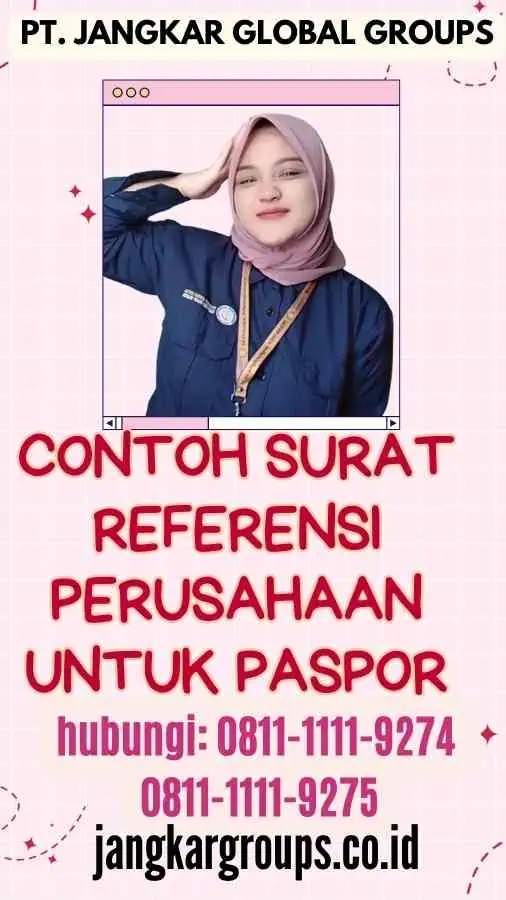 Contoh Surat Referensi Perusahaan untuk Paspor