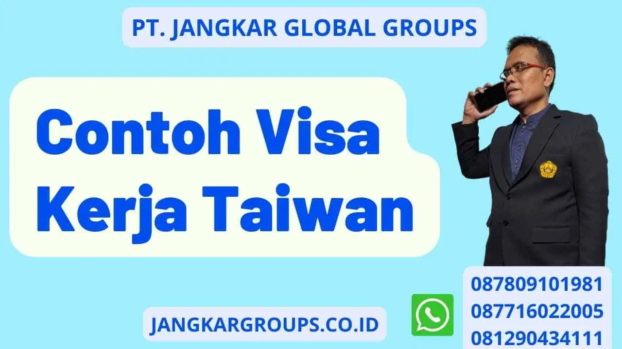 Contoh Visa Kerja Taiwan