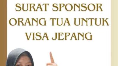 Contoh dari Surat Sponsor Orang Tua Untuk Visa Jepang Contoh dari Surat Sponsor