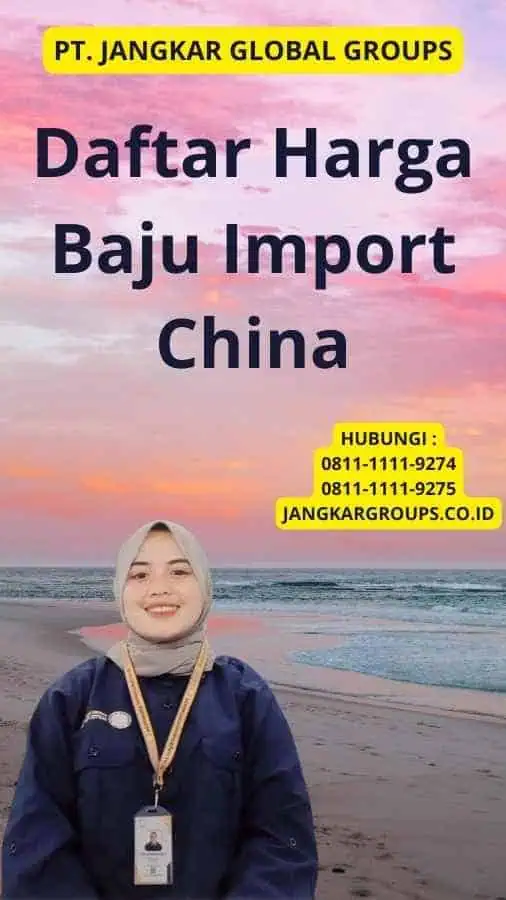 Daftar Harga Baju Import China