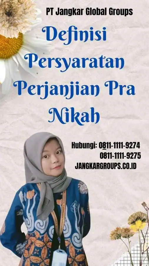 Definisi Persyaratan Perjanjian Pra Nikah