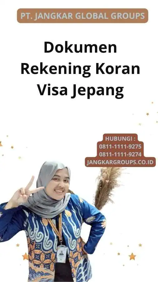 Dokumen Rekening Koran Visa Jepang