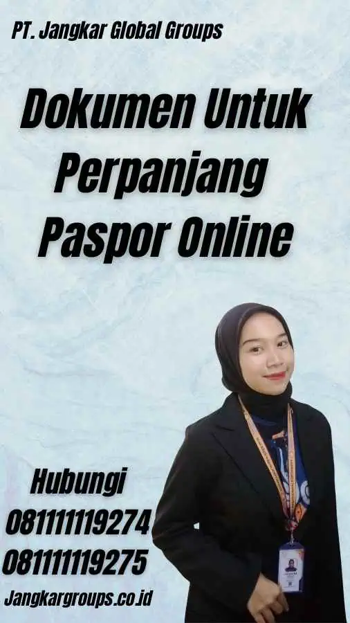 Dokumen Untuk Perpanjang Paspor Online