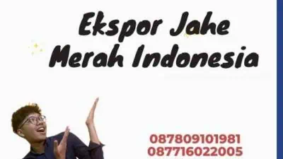 Ekspor Jahe Merah Indonesia