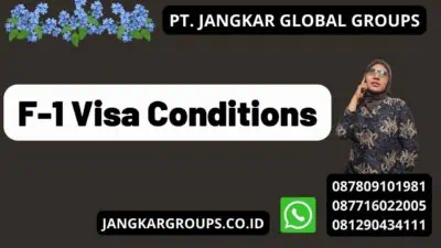 F-1 Visa Conditions