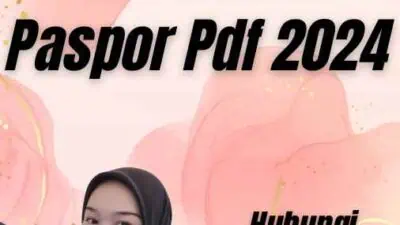 Formulir Pendaftaran Paspor Pdf 2024