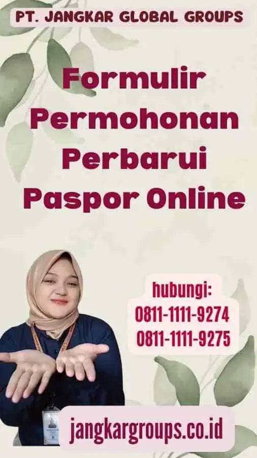 Formulir Permohonan Perbarui Paspor Online