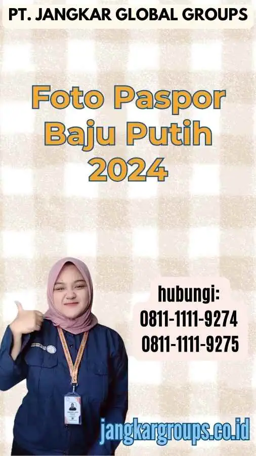 Foto Paspor Baju Putih 2024