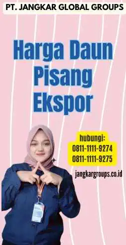 Harga Daun Pisang Ekspor