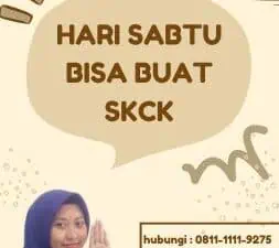 Hari Sabtu Bisa Buat SKCK