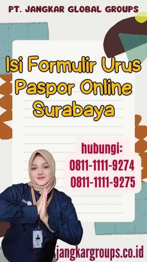 Isi Formulir Urus Paspor Online Surabaya