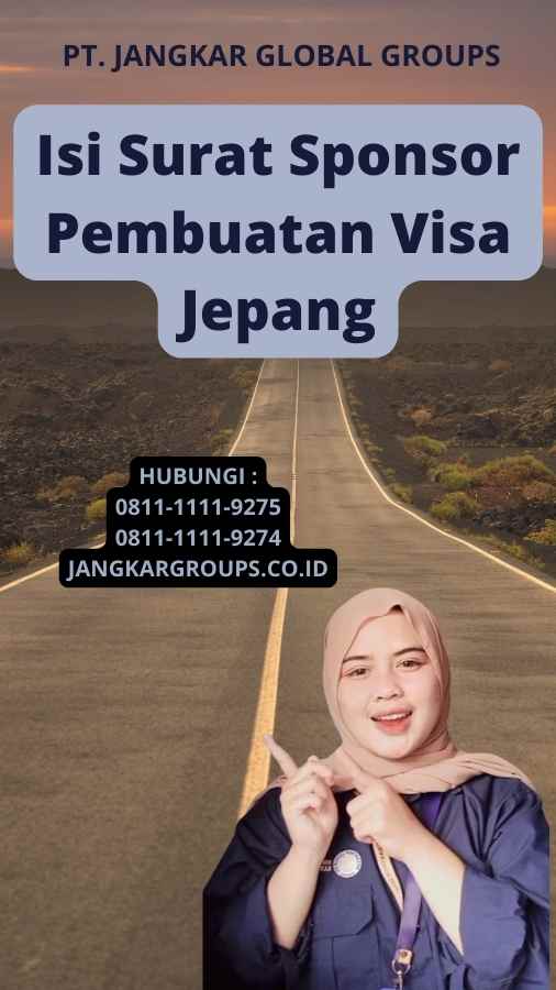 Isi Surat Sponsor Pembuatan Visa Jepang