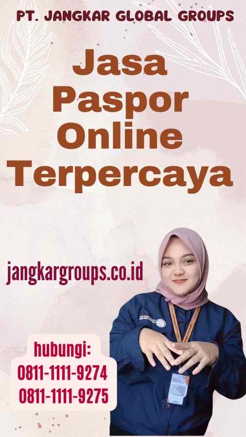 Jasa Paspor Online Terpercaya