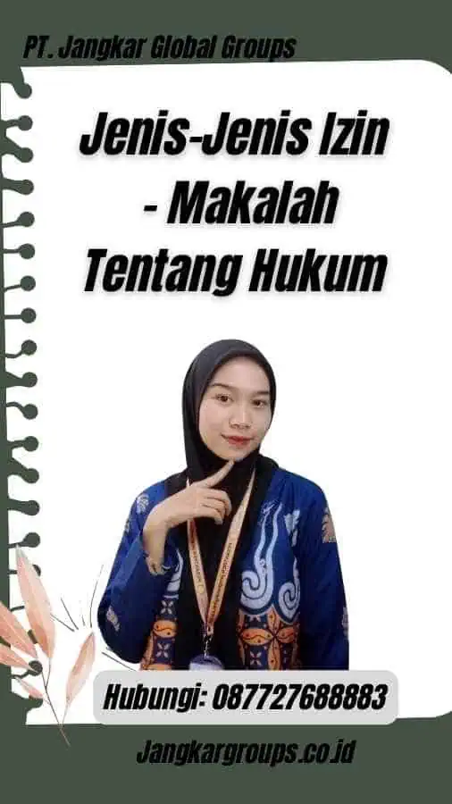 Jenis-Jenis Izin - Makalah Tentang Hukum