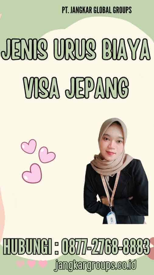 Jenis Urus Biaya Visa Jepang