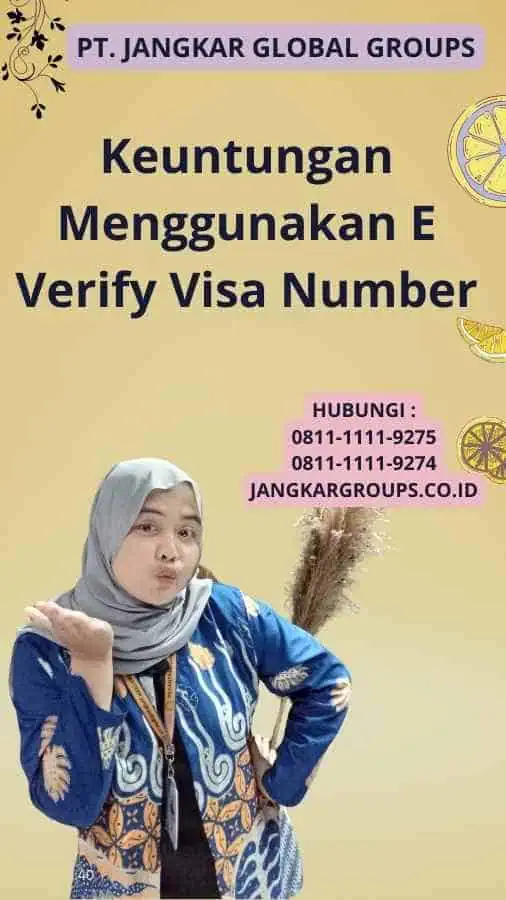 Keuntungan Menggunakan E Verify Visa Number