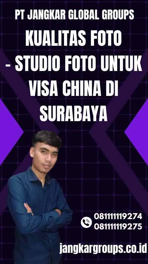 Kualitas Foto - Studio Foto untuk Visa China di Surabaya