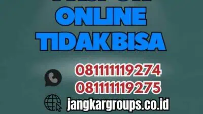 Layanan Paspor Online Tidak Bisa