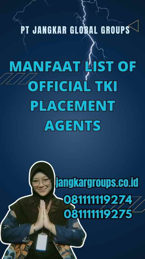 Manfaat Agen Penyalur TKI Resmi