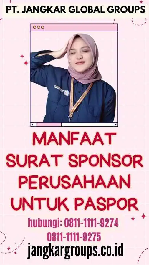 Manfaat Surat Sponsor Perusahaan Untuk Paspor