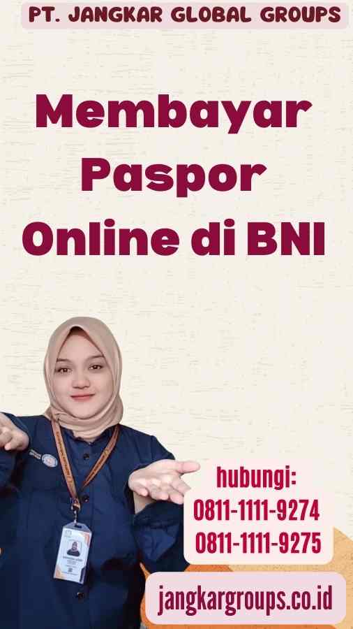 Membayar Paspor Online di BNI