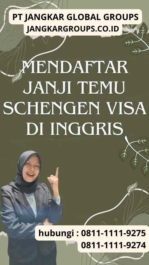 Mendaftar Janji Temu Schengen Visa di Inggris