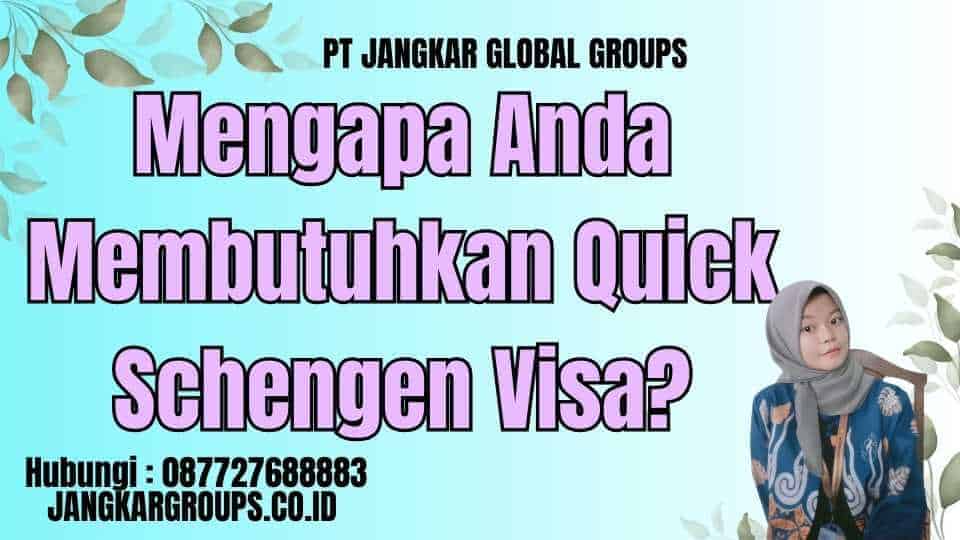 Mengapa Anda Membutuhkan Quick Schengen Visa