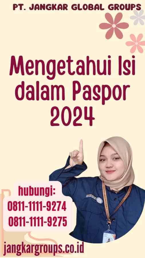 Mengetahui Isi dalam Paspor 2024