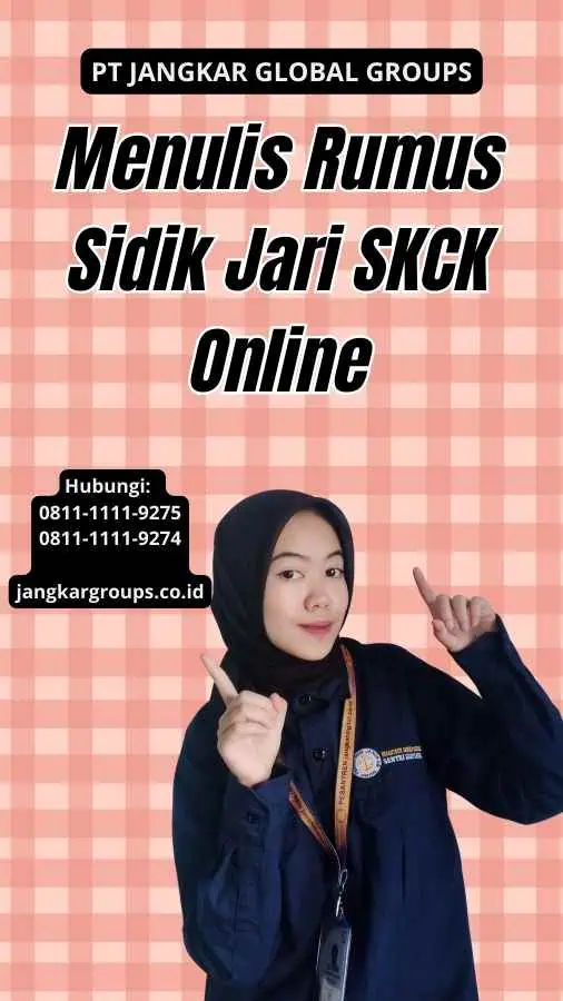 Menulis Rumus Sidik Jari SKCK Online