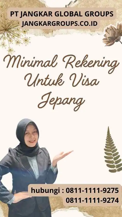 Minimal Rekening Untuk Visa Jepang