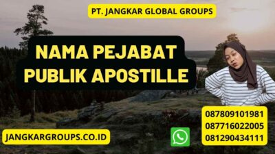 Nama Pejabat Publik Apostille