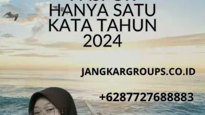 Nama di Paspor Hanya Satu Kata Tahun 2024