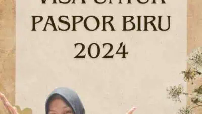 Negara Free Visa Untuk Paspor Biru 2024