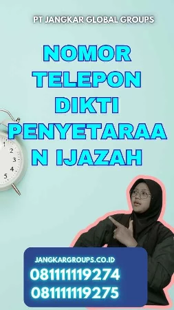 Nomor Telepon Dikti Penyetaraan Ijazah