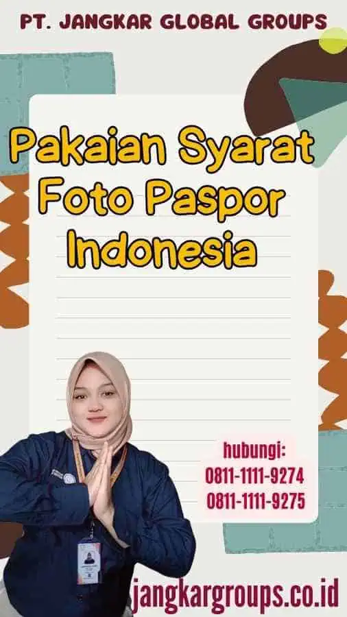 Pakaian Syarat Foto Paspor Indonesia