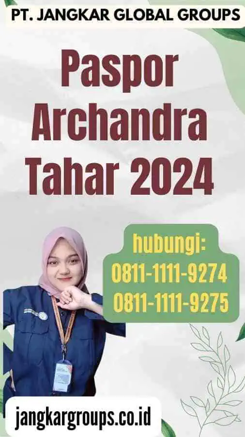 Paspor Archandra Tahar 2024