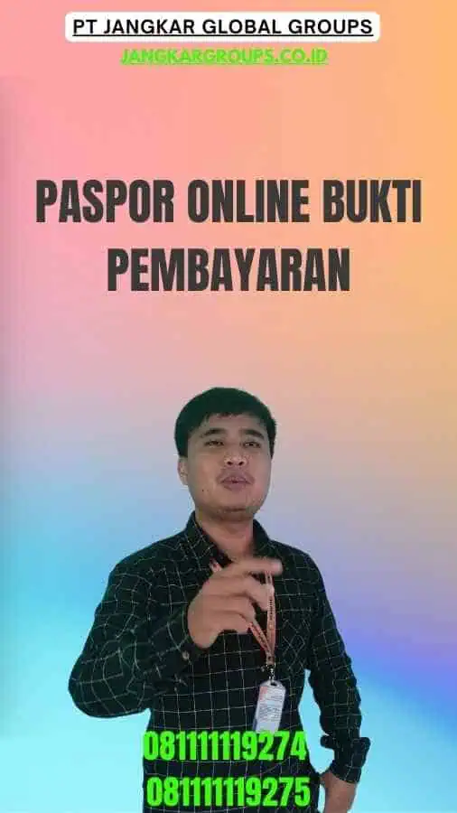 Paspor Online Bukti Pembayaran