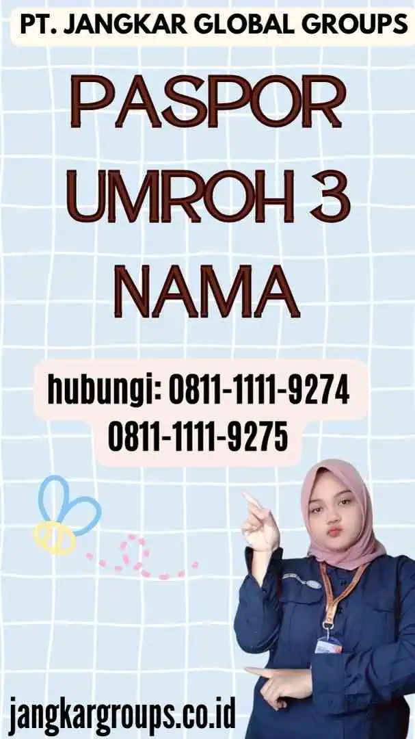 Paspor Umroh 3 Nama