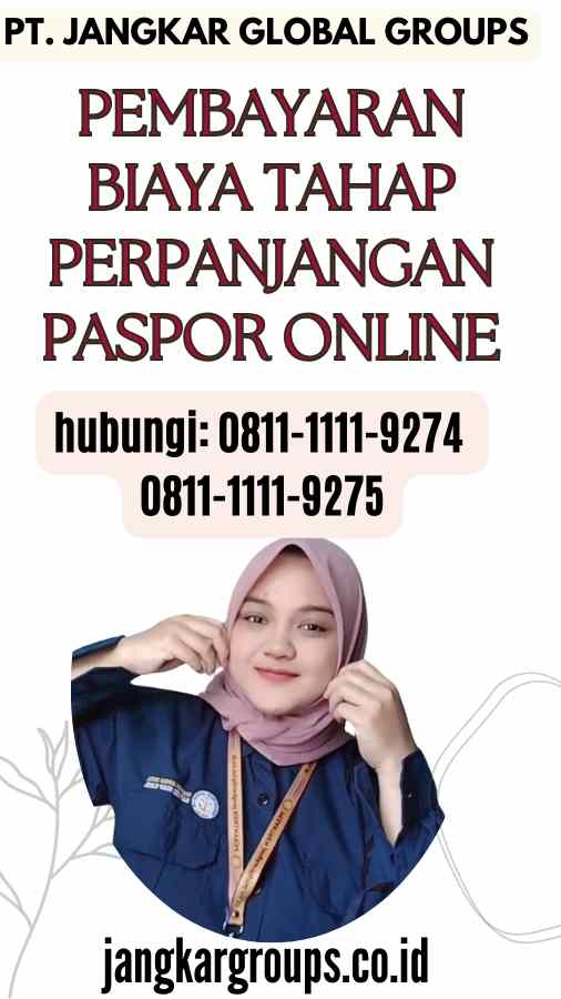 Pembayaran Biaya Tahap Perpanjangan Paspor Online