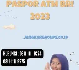 Pembayaran Paspor ATM BRI 2023