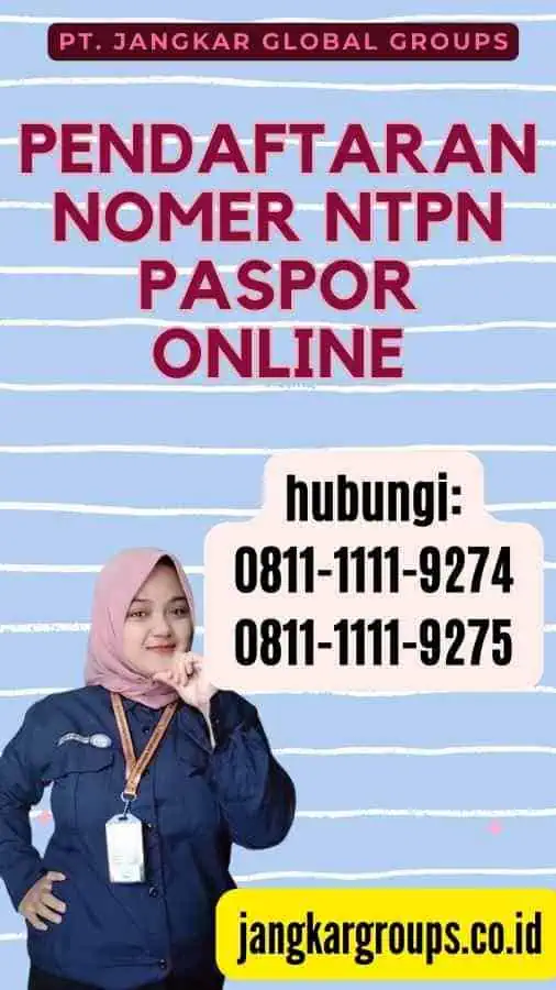 Pendaftaran Nomer NTPN Paspor Online