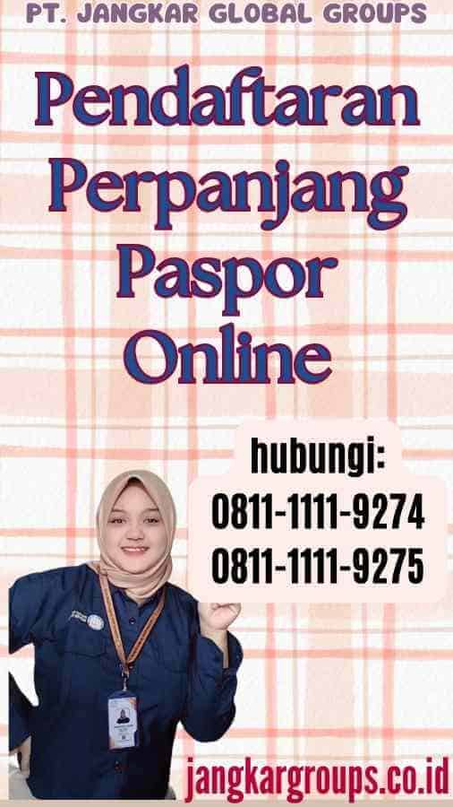 Pendaftaran Perpanjang Paspor Online