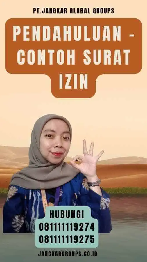 Pendahuluan - Contoh Surat Izin