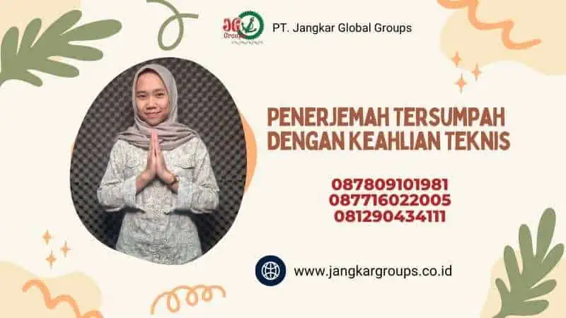 Penerjemah Tersumpah Dengan Keahlian Teknis