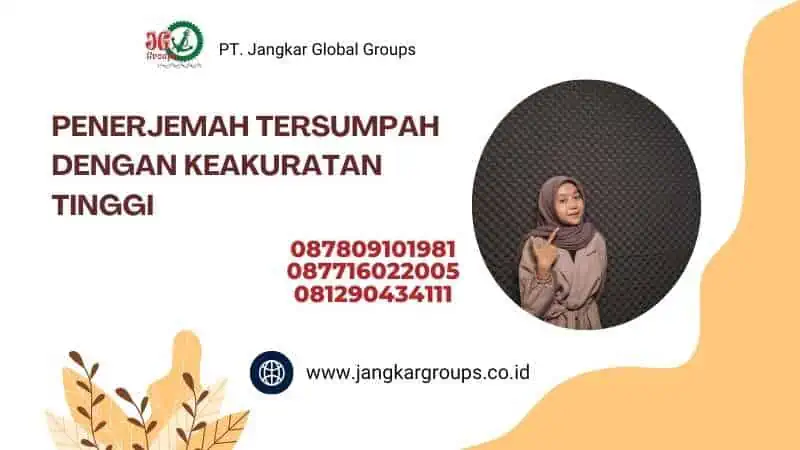 Penerjemah Tersumpah Dengan Keakuratan Tinggi