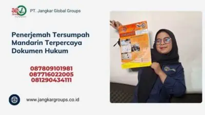 Penerjemah Tersumpah Mandarin Terpercaya