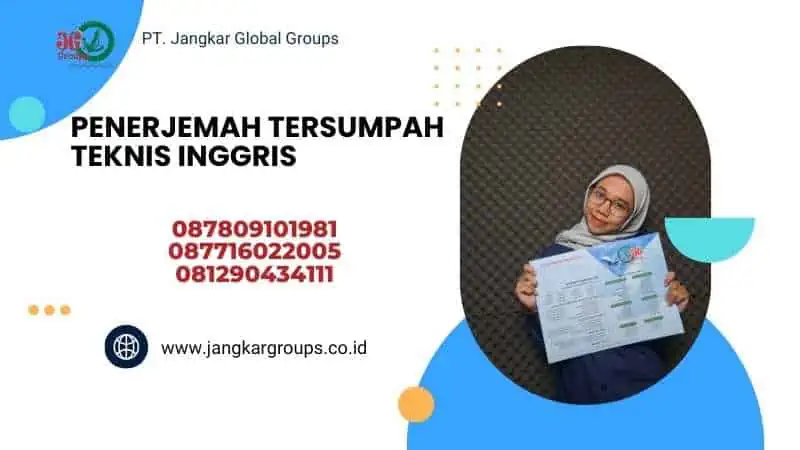 Penerjemah Tersumpah Teknis Inggris