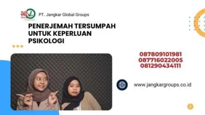 Penerjemah Tersumpah Untuk Keperluan Psikologi