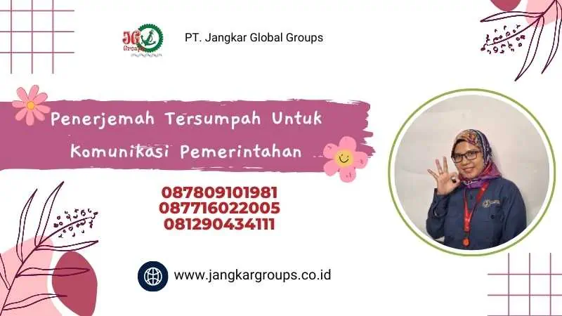 Penerjemah Tersumpah Untuk Komunikasi Pemerintahan